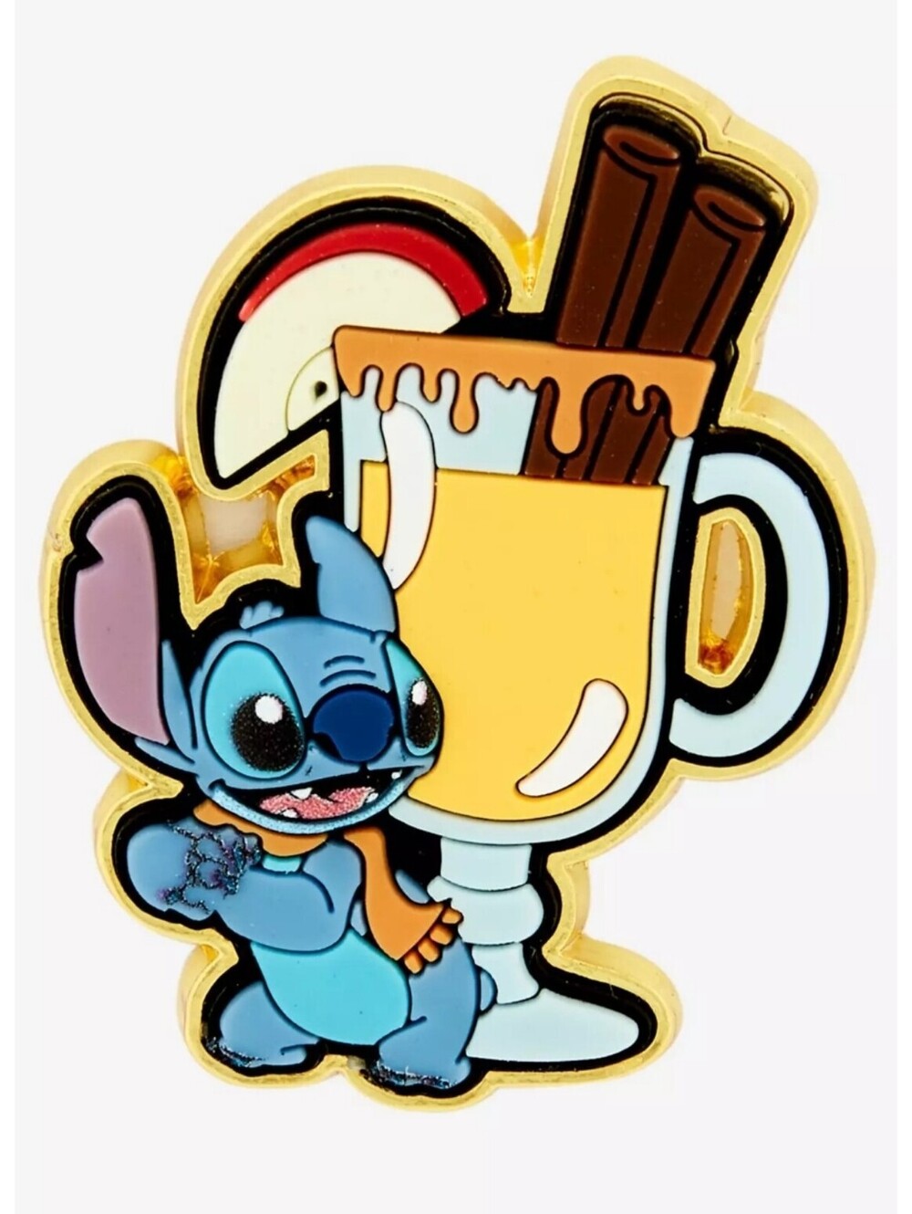 Loungefly Disney Lilo & Stitch Apple Cider Stitch Cinnammon Scented Enamel Pin